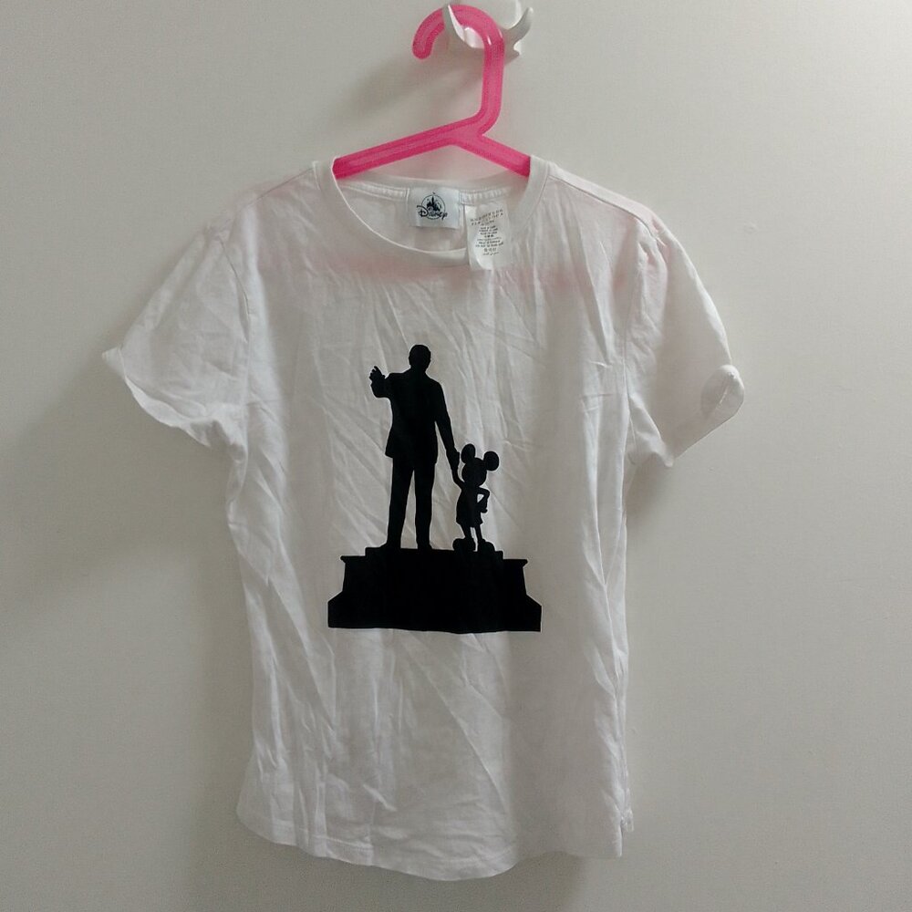 "Disney", Mickey Mouse and Walt Disney, Holding Hands, T-Shirt